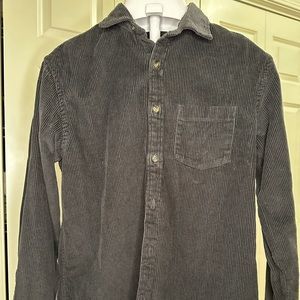 Old Navy Black Corduroy Buttondown